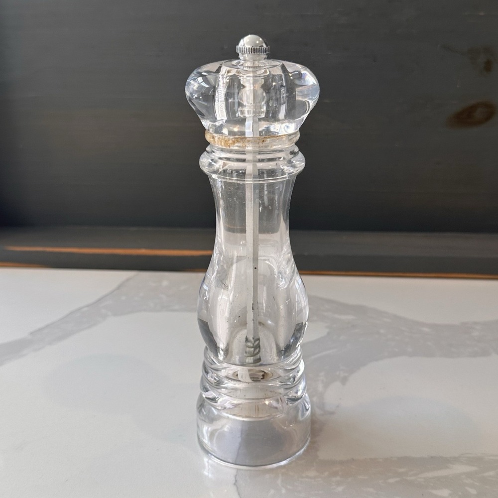 Maxwell & Williams Clear Acrylic Pepper Mill Salt Grinder 7 inch